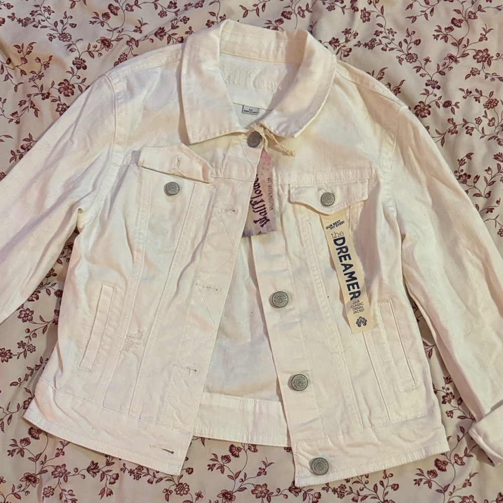 Dreamer Kids White Jean Jacket